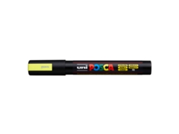 Marcador POSCA Pc-5m Ponta Redonda Média Amarelo Fluorescente (ponta de 1,8 A 2,5 Mm)