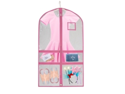 Bolsa BRILVIBERA para roupas de dança infantil, impermeável, rosa