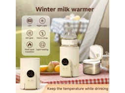 Aquecedor Portátil de Mamadeiras com Aquecimento Rápido 6 Configurações de Temperatura Ajustáveis, Ideal para Viagens e Uso Doméstico... STELASPLEN