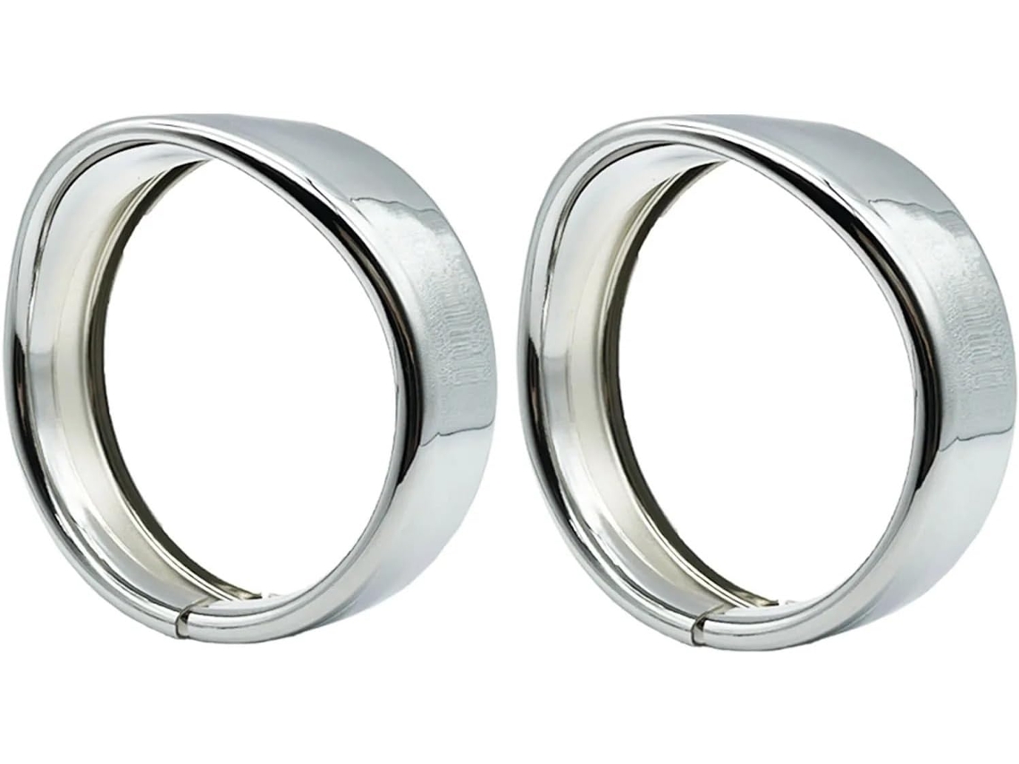 Conjunto de Molduras para Farol Motocicleta 7 Polegadas e Neblina Função: Design Elegante Complementa Estilo