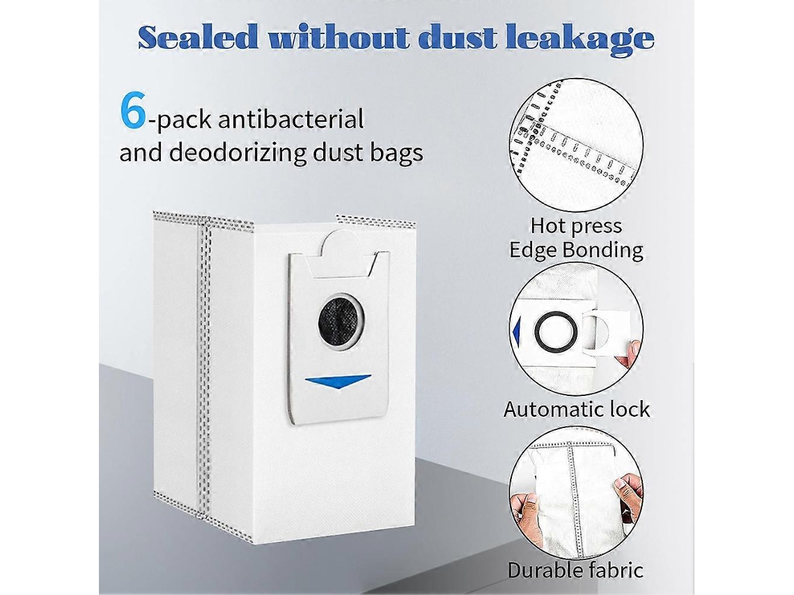Acessórios Para Aspirador Robô Ecovacs Debot N30 Omni/n30 Pro Omni: Escova Lateral Principal, Filtro Hepa, Pano, Sacos De Pó.