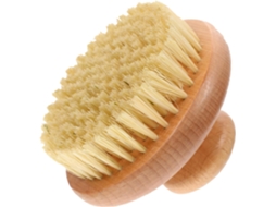 Escova De Banho Esfoliante Bestyash, Cabo Redondo De Madeira, Esfoliação Suave, Massagem Para Pele Seca, Uso Diário