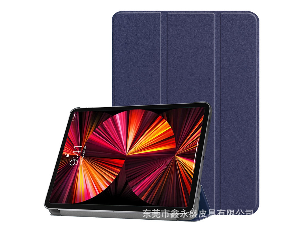 Capa Protetora Para Tablet Com Três Dobrasazul Profundo Oppo Pad De 11 Polegadas Ushion (2022)