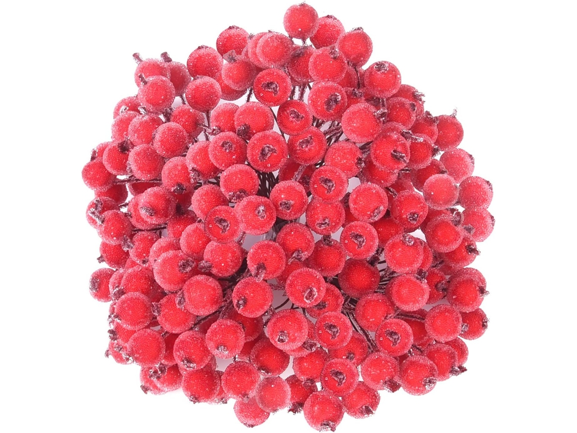 Decoração de Frutos Silvestres Cristalizados Flores Artificiais Arranjos de Flores para Árvores de Natal Guirlandas de Mesa de Natal