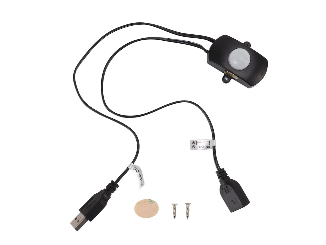 Lurelia Fita Led Com Sensor De Movimento Pir, Dc 5 V, 24 V, Para Armários E Escadas