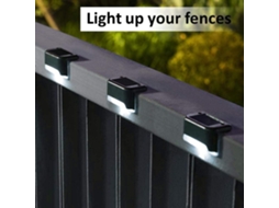 Kit com 2 luminárias solares para exterior com LED AQUAFORGE