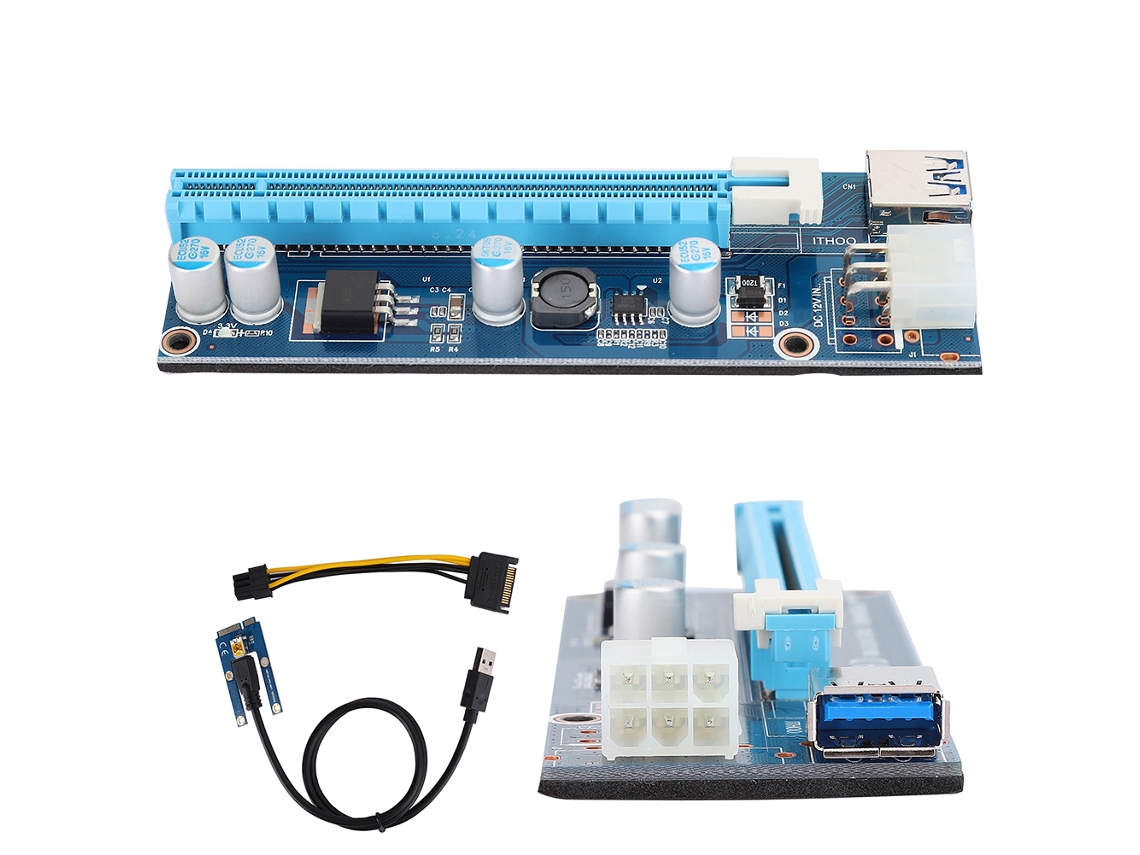 2026 adaptador Riser Mini Pci e para Pci e 16x