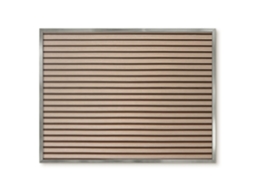 Quadro magnético para parede com ripas de madeira para quarto Espelharte (80x60 cm)