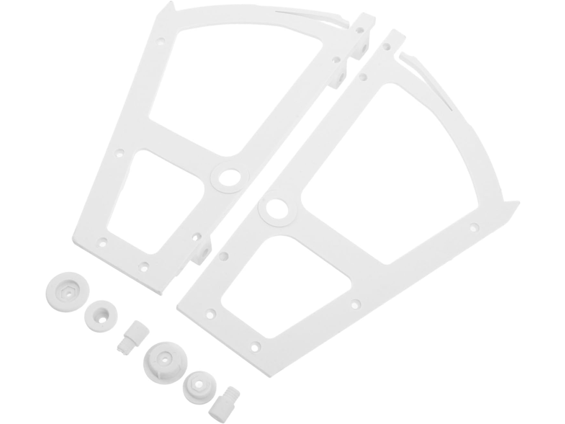 Dobradiças Tehaux De Plástico Branco Para Armário Sapatos, Com Design Robusto, Para Sala De Estar 2 Unidades