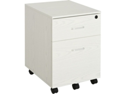 Arquivador Melamina de Madeira Cor Branco 40x45x55,6 cm Vinsetto