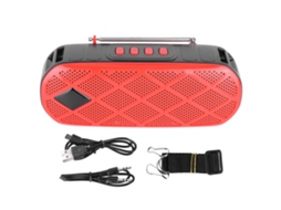 Coluna De Som Bluetooth Com Lanterna E Rádio Fm