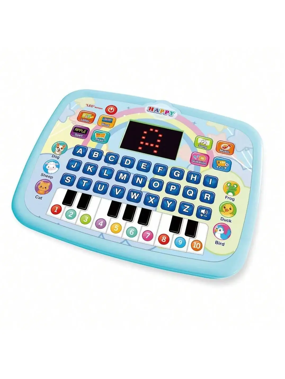 (azul) Tablet Infantil Para Aprendizagem Na Primeira Infância, Ensinando Letras, Números, Palavras, Etc.