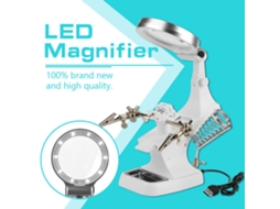 Laxiscreed Lupa De Mesa Com Luz Led E Suporte De Clips Para Trabalho Preciso