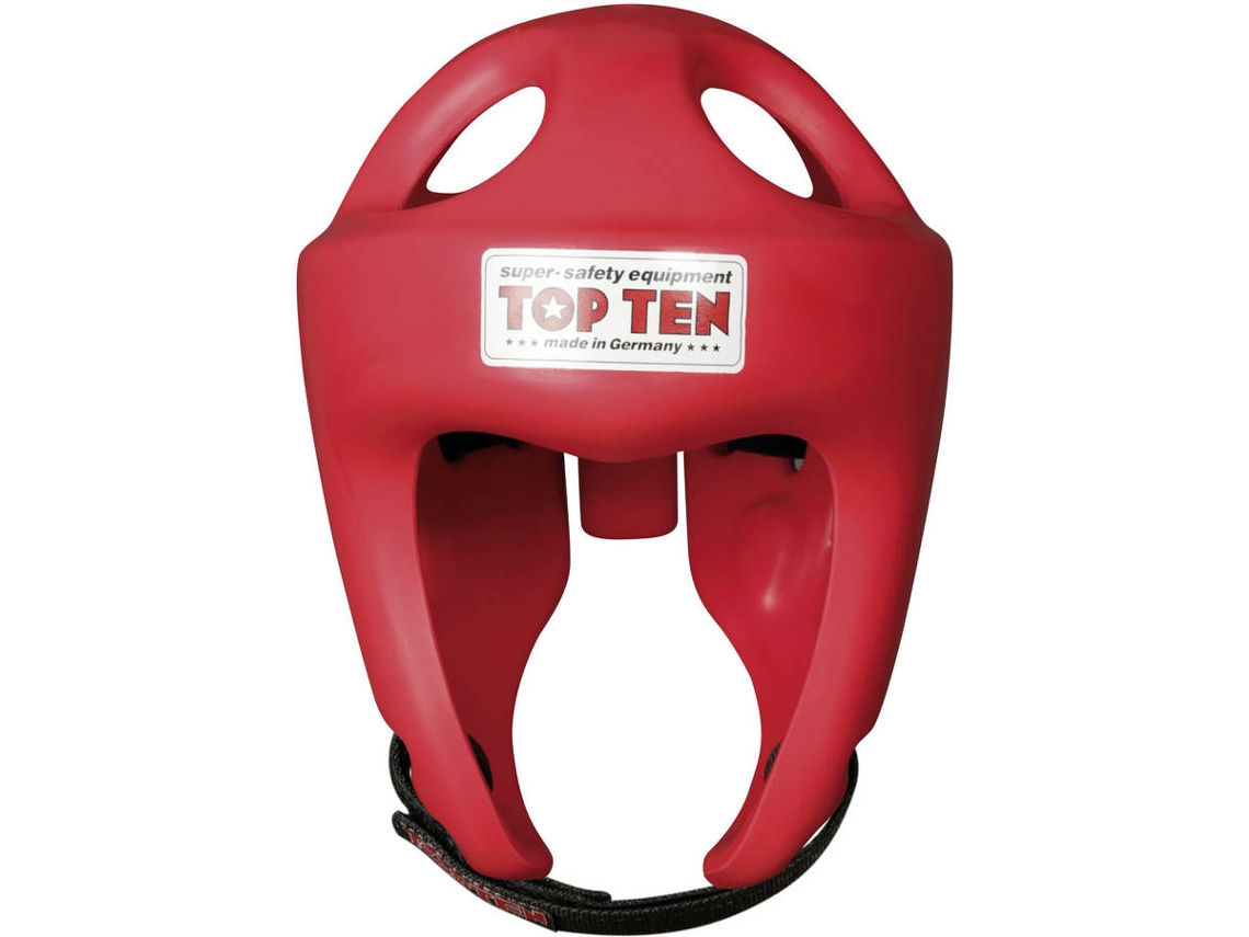 Capacete de boxe TOP TEN competition fight (Tam: L - Vermelho)