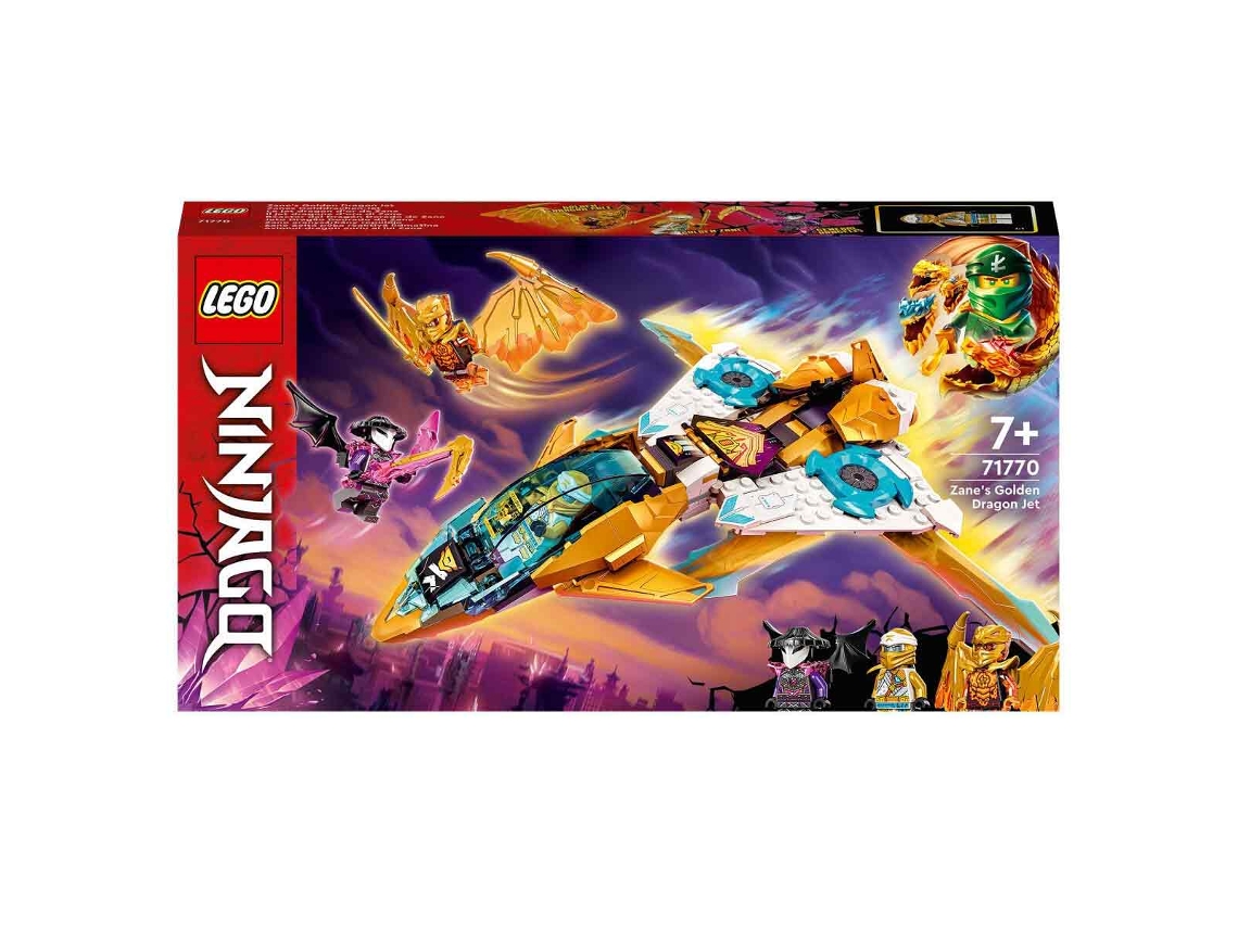 LEGO Ninjago: Reator Dragão Dourado do Zane 71770 (Idade Mínima Recomendada: 7 anos)