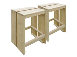Bar Stool, Bar Stools Vidaxl Verde Madeira De Pinho (n/a)