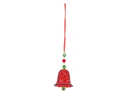 Hanging Wind Chime Exquisite Geometric Polished Surfaces Glass Wind Bells For Christmas Gift Decoration Red LAXISCREED