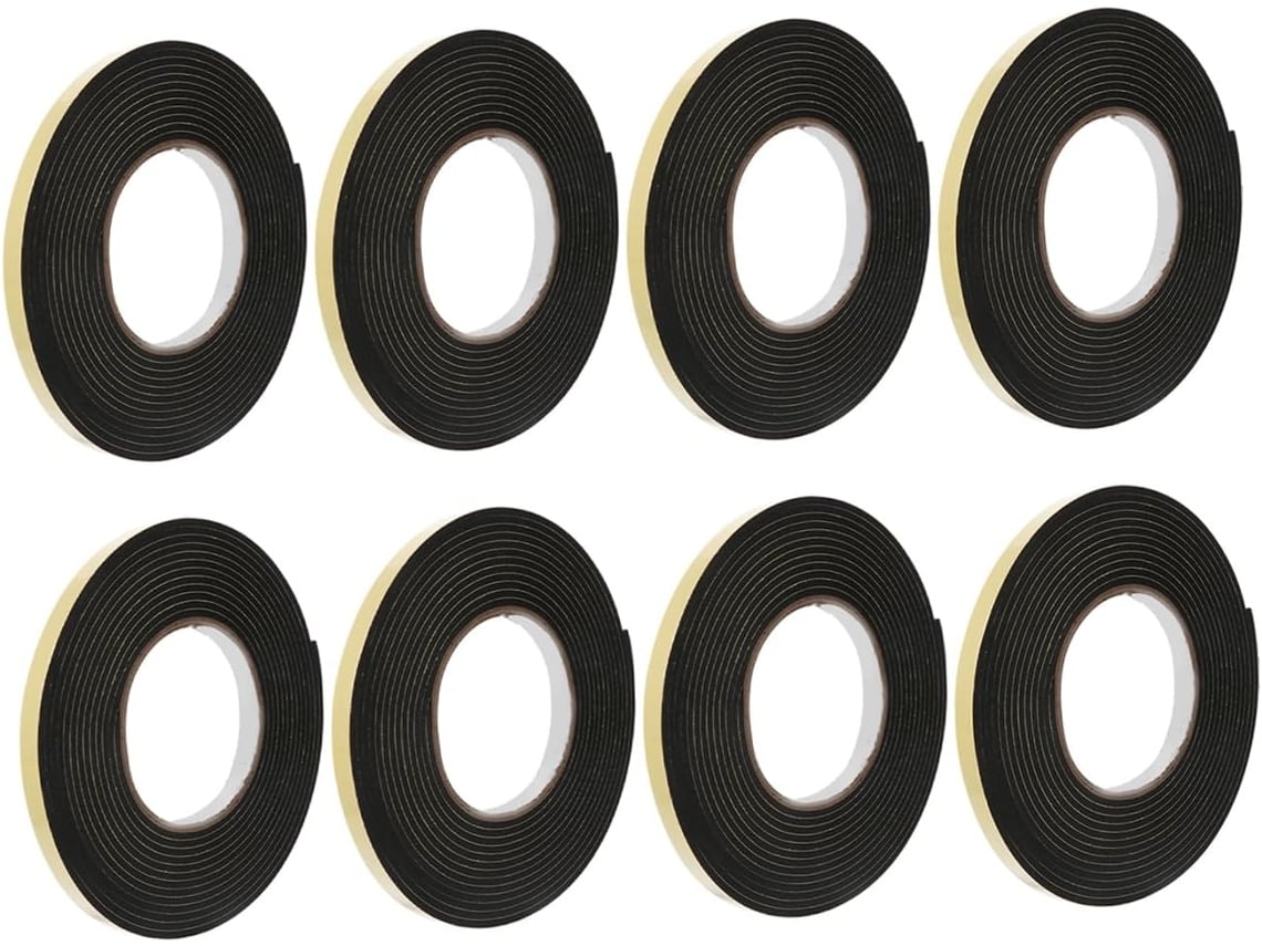 8 Rolos De Fita Adesiva Eva Para Vedação De Janelas, Com Textura Semelhante A Uma Esponja, Para Uso Doméstico.