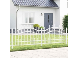 Vidaxl Cerca Para Jardim Kampen 240 X 118 Cm Branco