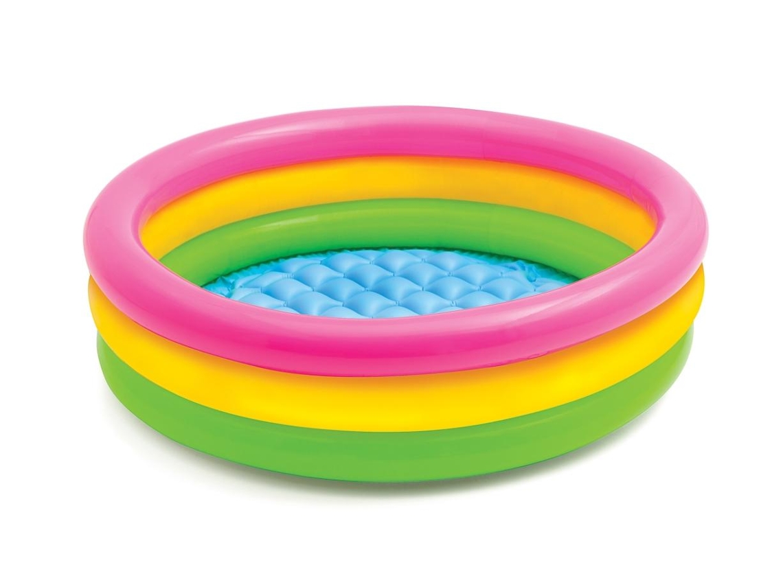 Piscina inflável para bebês, 60/90/120cm, arco-íris, PVC, com bomba pequena | S/MARCA