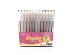 Caneta Gel Brilho com Efeito Shimmer LAXISCREED para Decorar e Escrever
