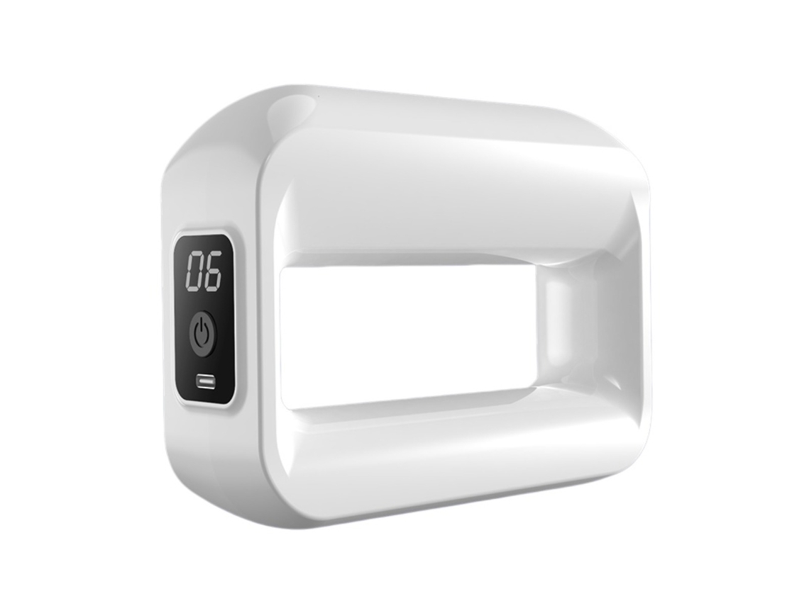 Massageador Facial Circular Branco Para Uso Doméstico, Portátil, Com Vibração De Alta Frequência, 6 Velocidades, 3 Modos, Motor Escovas, Recarregável.