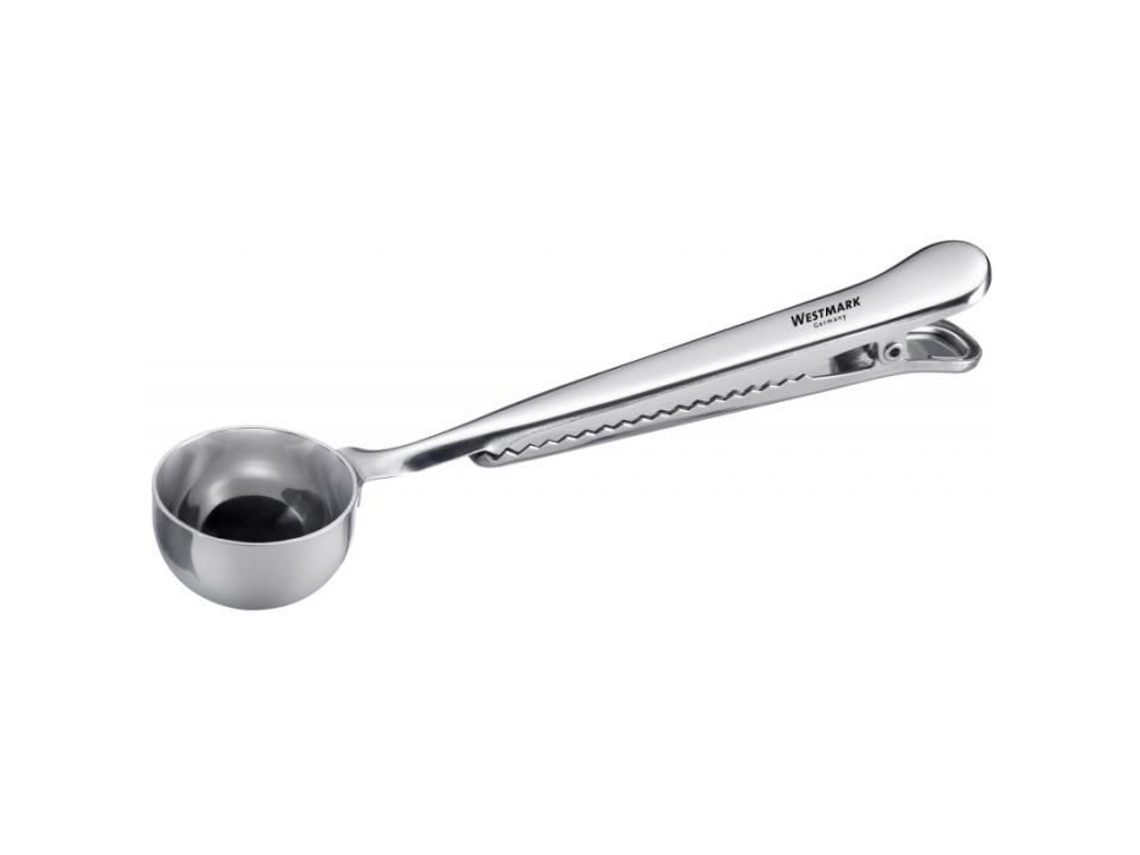 Colher Medidora De Café Westmark 17,5 Cm Aço Inoxidável Pinça De Fechamento Utensílio Inteligente