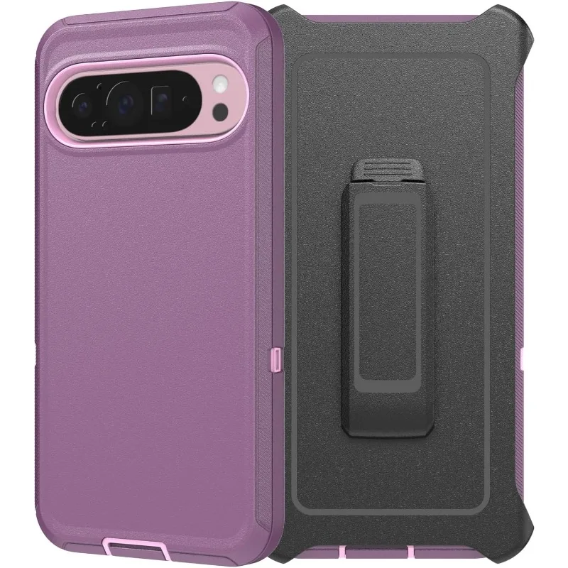 (roxo, Google Pixel 10 Pro) Capa Resistente Para Celular, À Prova De Choque E Durável, Com Clipe, Capa Protetora Rígida.