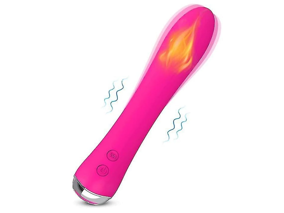 Vibrador Elétrico Aquecido Lalamoli 28 4 Velocidades Recarregável Via Usb Rosa