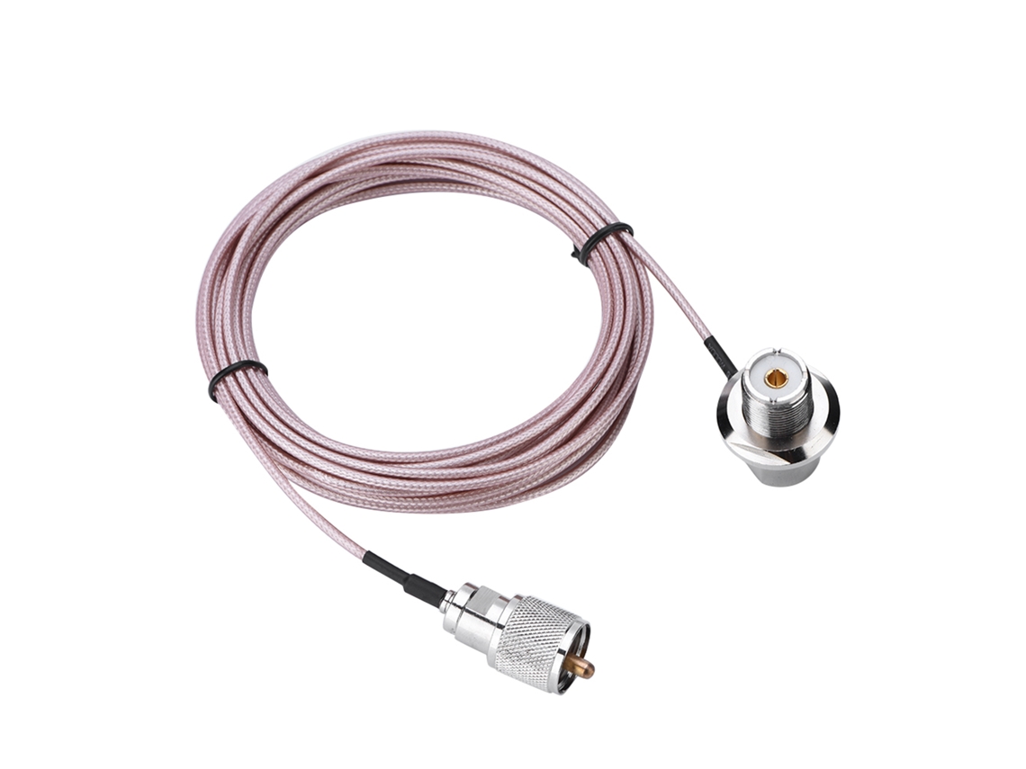 Cabo Mali Coaxial UHF Pl 259 Macho para Fêmea 5m