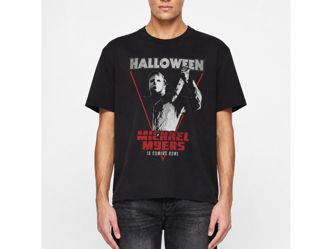Rockinstone Halloween Michael Coming Home Black Adult T-shirt Size:xxxl