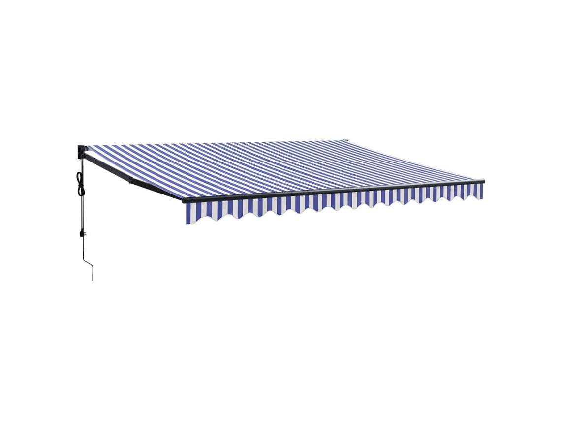 Automatic Retractable Awning, Automatic Retractable Awnings Vidaxl Multicolor Tecido (4.5 X 3 M)