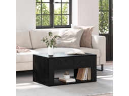 Vidaxl Mesa De Centro Carvalho Preto 80 X 50 X 40 Cm