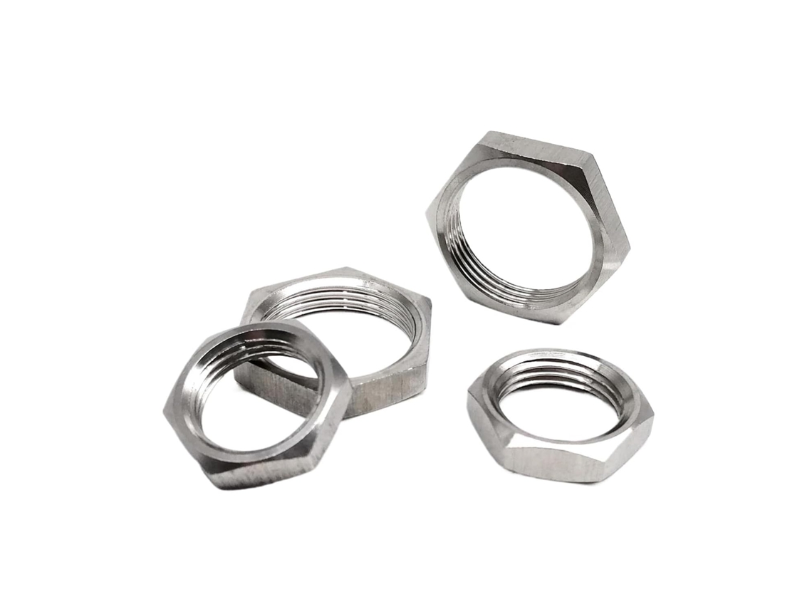 Porca Sextavada De Aço Inoxidável 304 A2 Com Rosca Fina, Passo 1 Mm E