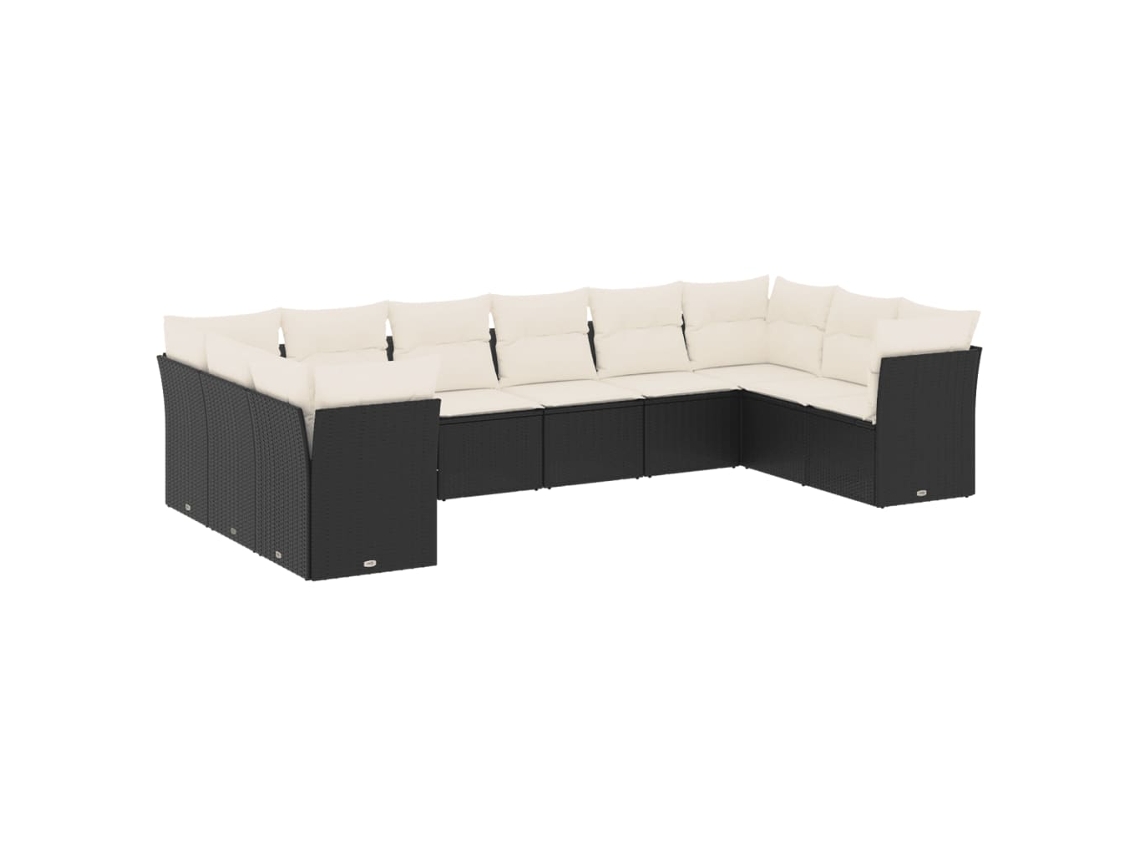 Garden Sofa Set, Garden Sofa Sets Vidaxl Preto Rattan / Vime (n/a)