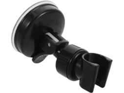 Suporte Ajustável Para Chuveiro De Mão Com Ventosa, Preto, Sem Necessidade De Furar A Parede Do Banheiro