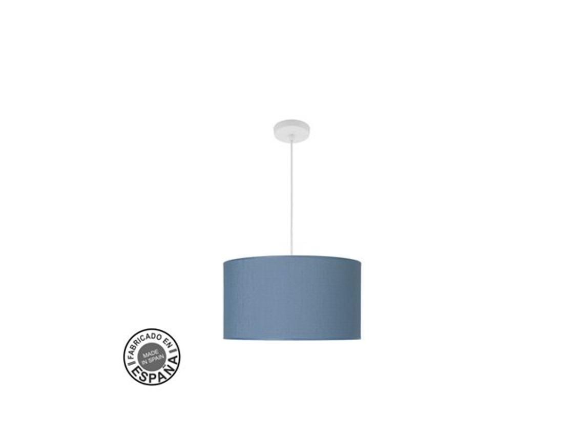 Pingente Moda 2xe27 Branco/azul Regx40x40 Cm C/difusor Fabrilamp