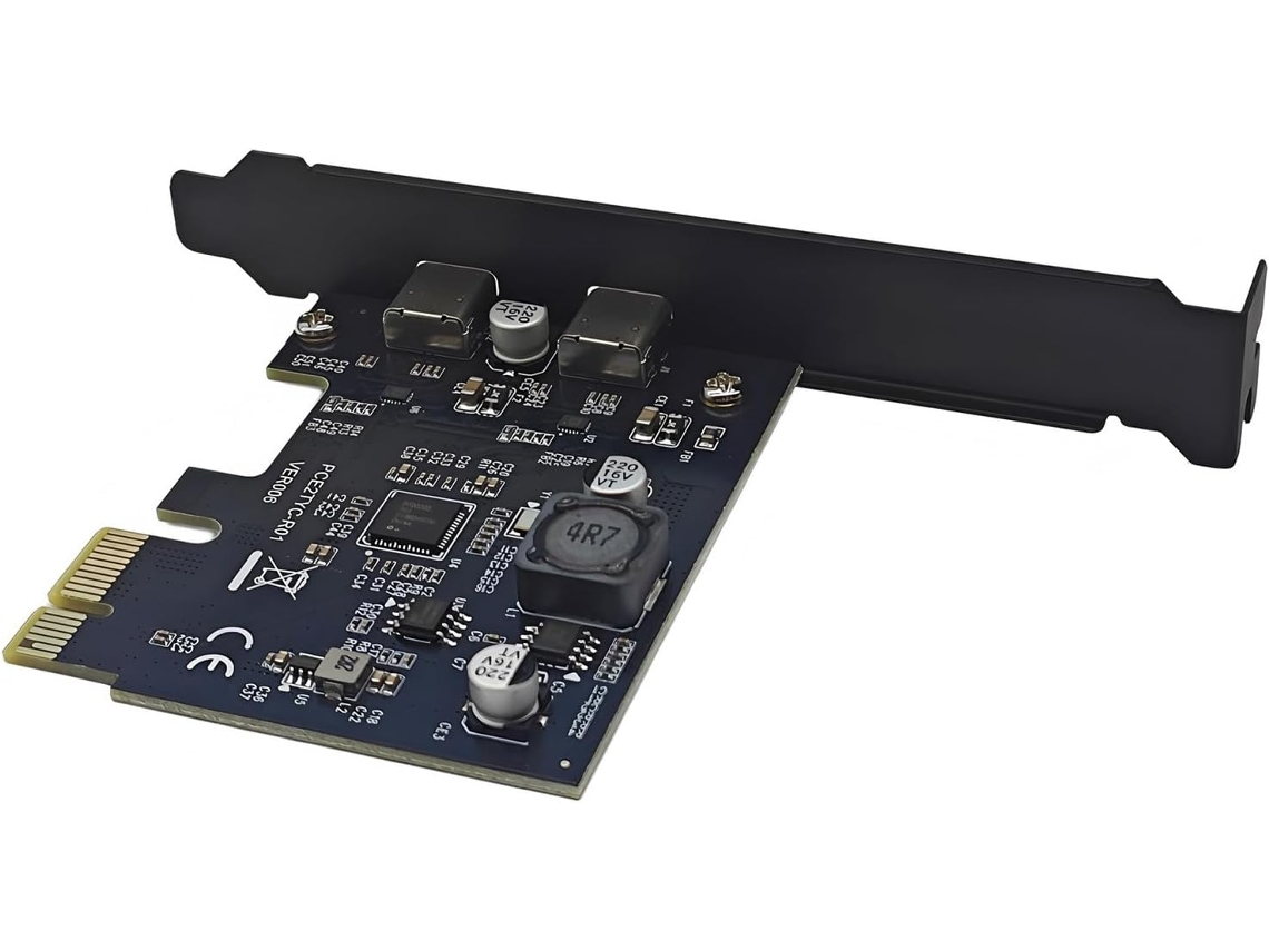 Placa Pcie Usb 3.2 para Computadores Desktop com Duas Portas Type c e Placa SFUSHOS