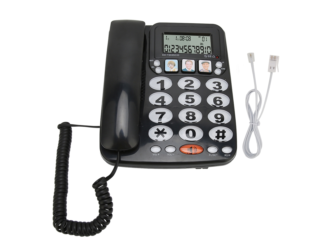Telefone Fixo (id De Chamada, Tom De Sino Ajustável)