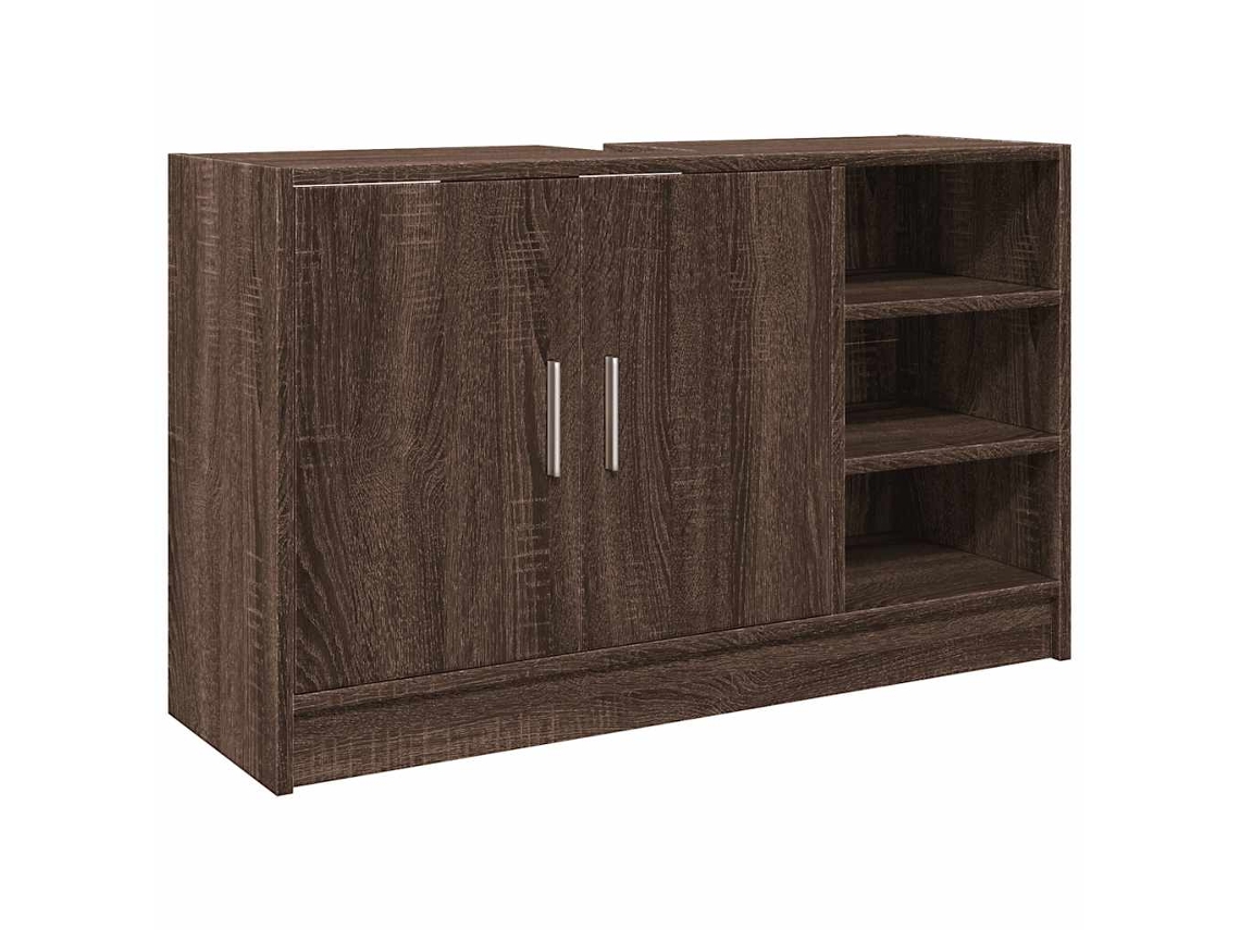 Sink Cabinet, Sink Cabinets Vidaxl Marrom Madeira Processada (90 X 29 X 55 Cm)
