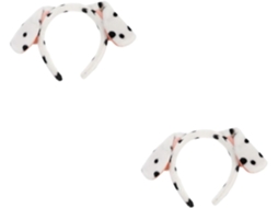 Tiara Flexível de Orelhas de Cachorro Brancas CHABERLU (2 Peças)