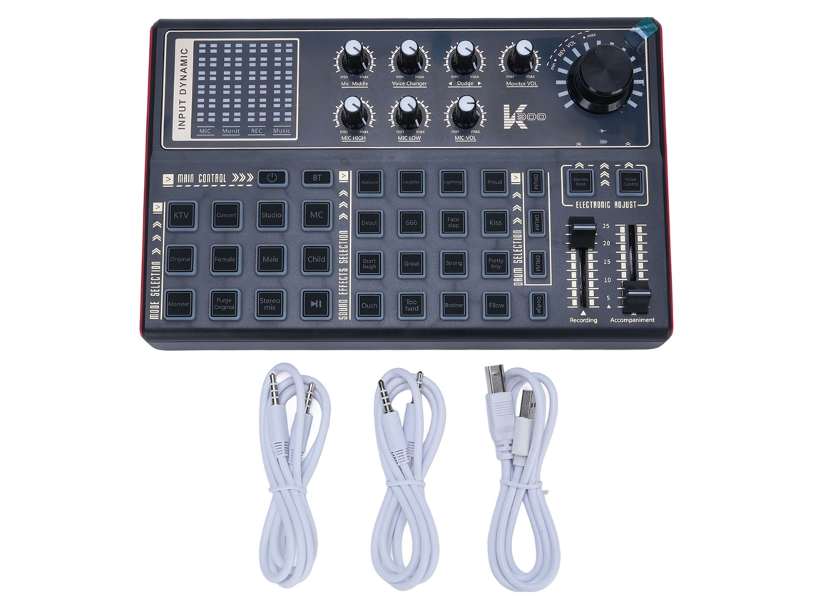 Placa De Som Para Mistura Dj E Efeitos De Voz