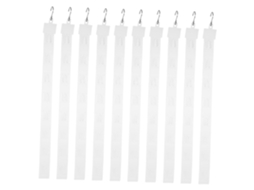 Tiras Plásticas Pendurar Mercadorias, 8 Ganchos De Metal, 20 Unidades Dobráveis De 50cm, Ideais Pendurar