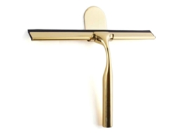 Rodo De Aço Inoxidável Dourado Para Chuveiro, Raspador De Vidro Largo Para Box De Chuveiro 9, 8', Silicone De, Chuveiro Com Suporte Sem Furos