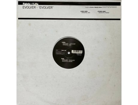 Evolver, Evolver | Media Condition Very Good Plus | 1 X Vinyl 12, 45 Rpm, Stereo Fabric Of Life (vg)