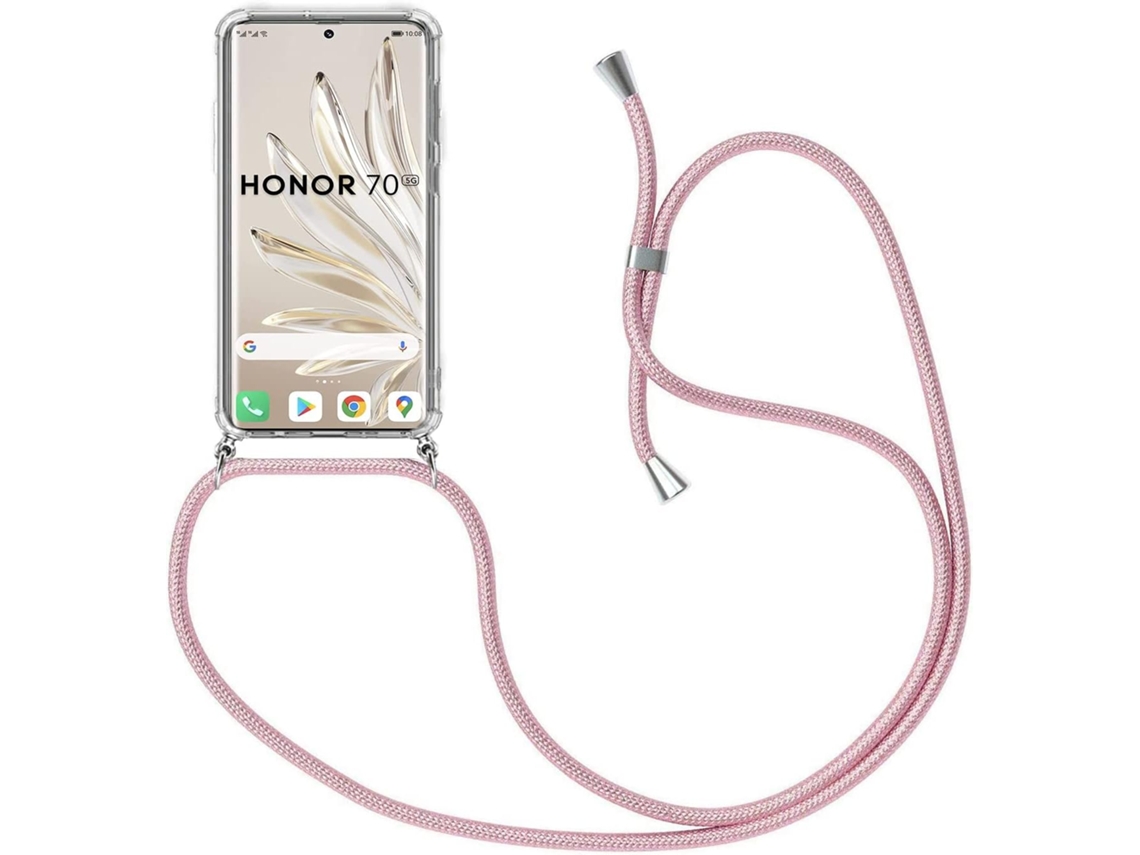 Correia Colar Alça Elegante para Honor Honor 70 6,67 HONGWE. Silicone Transparente