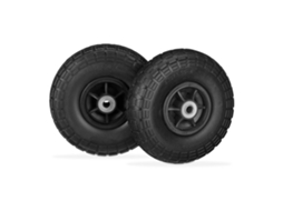 Conjunto 2 Pneus Pu Para Carrinho De Mão 4.1/3.5-4 Antifuros