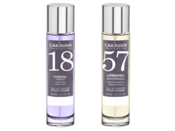 Conjunto de 2 Perfumes CARAVAN para Homem Nº57 e Nº18