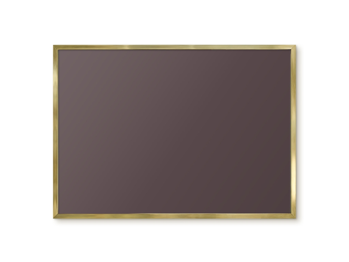 Quadro de parede magnético cinza para escritório Espelharte (70x50 cm)