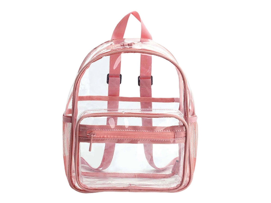 Mochilas Transparentes Duráveis, Impermeáveis, Leves E Modernas Para Viagens Ao Ar Livre E Uso Casual - Rosa